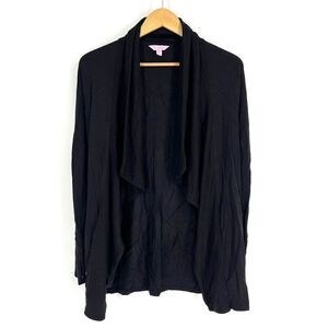 Lilly Pulitzer Sweater Size XXS Womens Black Elyssa Wrap Cardigan Thumbholes